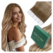 Tape Extensions Echthaar Braun Balayage Ombre 1-10 #3 8 22 4 1 St