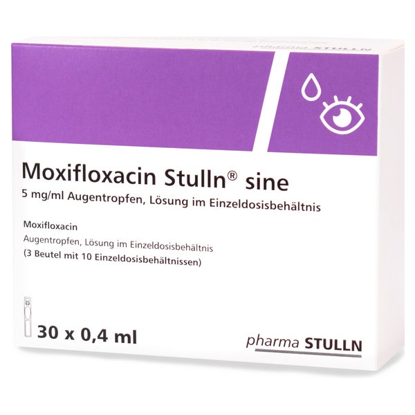 Moxifloxacin Stulln sine 5mg/ml ATR i.Ei 30X0,4 ml