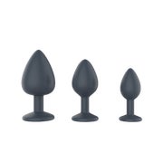 Diamond Anal Plug Set aus Silikon S/ M/L 1 St