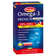 Produktabbildung: Schaebens Omega-3 PREMIUM Vitamin D3 + E 70 St
