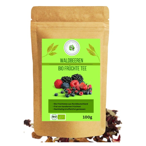 Linecase Waldbeeren Bio Früchtetee| Tee Mischung 100 g