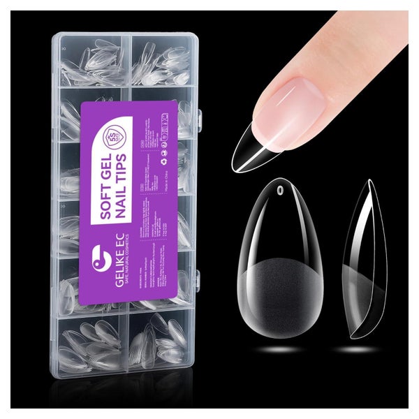 Nagelspitzen Mittlere Mandel 552pcs 13 Mittlere Mandel 552pc 1 St