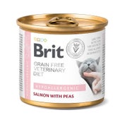 BRIT Veterinary Diet Hypoallergenic Salmon&Pea Nassfutter für Katzen 0,2 kg