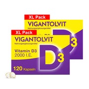 Produktabbildung: VIGANTOLVIT 2000 I.E. Vitamin D 2X120 St