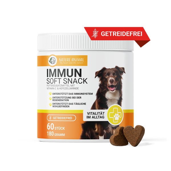 Nature Animal® Hundesnack Getreidefrei – Fokus auf Immun 180 g
