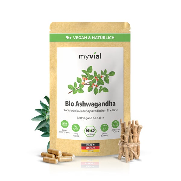 myvial® Bio Ashwagandha 120 Kapseln vegan 120 St