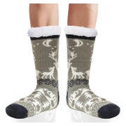 Wintersocken Herren Thermo Anti Rutsch Sohle Love Hellgrau 1 St