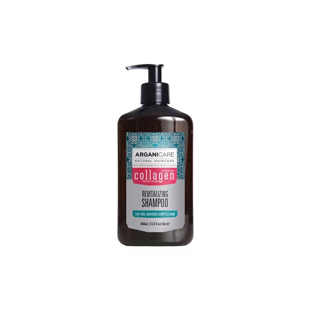 Arganicare Energetisierendes Shampoo - Feines, devitalisiertes Haar ohne Volumen - Collagen 400 ml  St