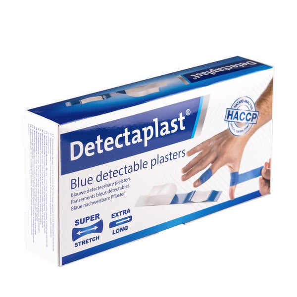 Detectaplast Elastic Blau Detektierbar Pflaster 12x2cm 100 St