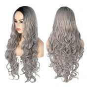 Topcosplay Lang Gewellt Perücke für Frauen - Natürliche Synthetische Wig für