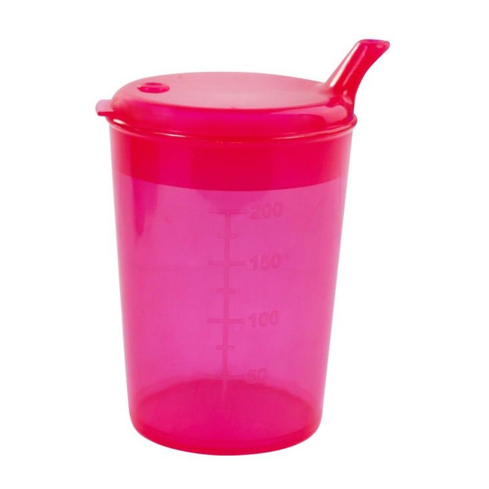 Medi-Inn Schnabelbecher Trinkbecher 250 ml Öffnung 4x4 mm rot 1 St