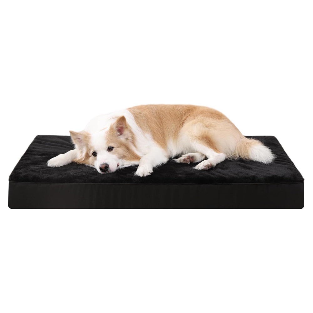 Hundebett Orthopädisches XXL Waschbar Schwarz L 120 x B 75 x 1 St