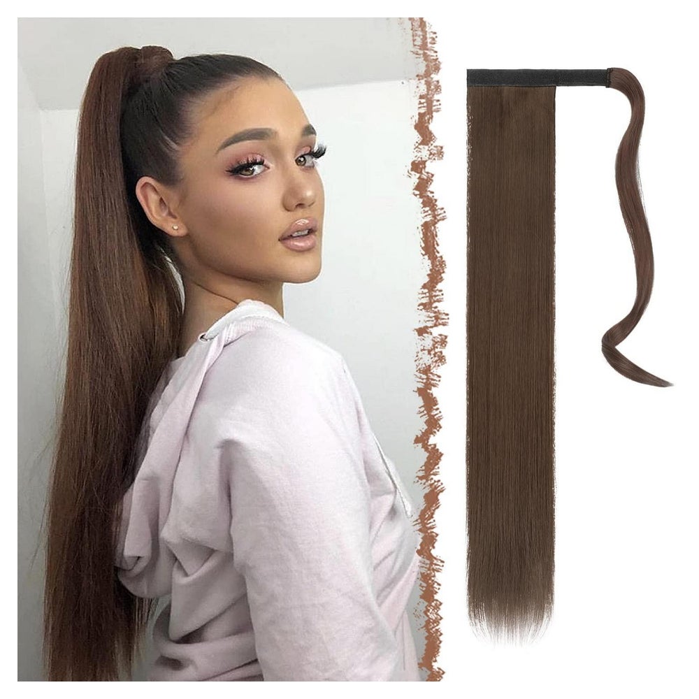 Pferdeschwanz Haarteil Extensions 70 cm 8# Mittelkastanien B 1 St