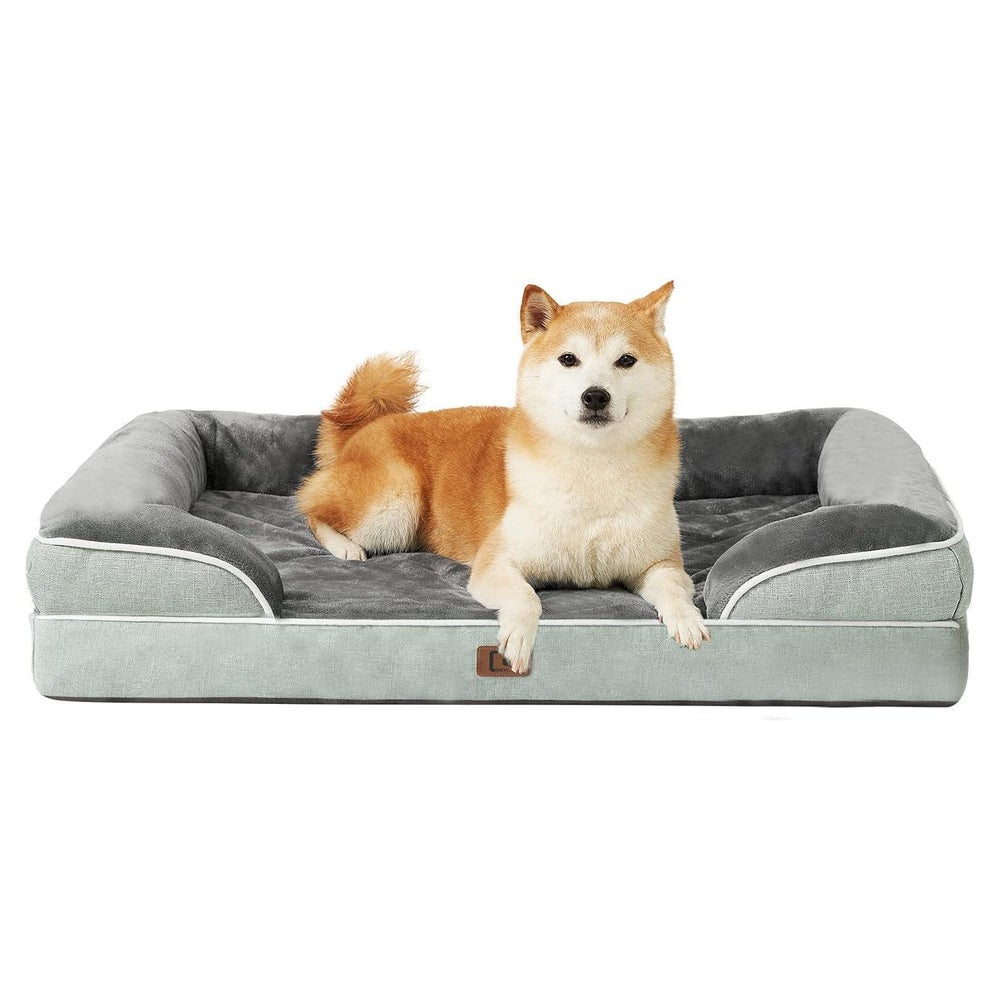 Hundebett Memoryfoam L 91 x B 68 x H 17 cm Gräuliches G 1 St