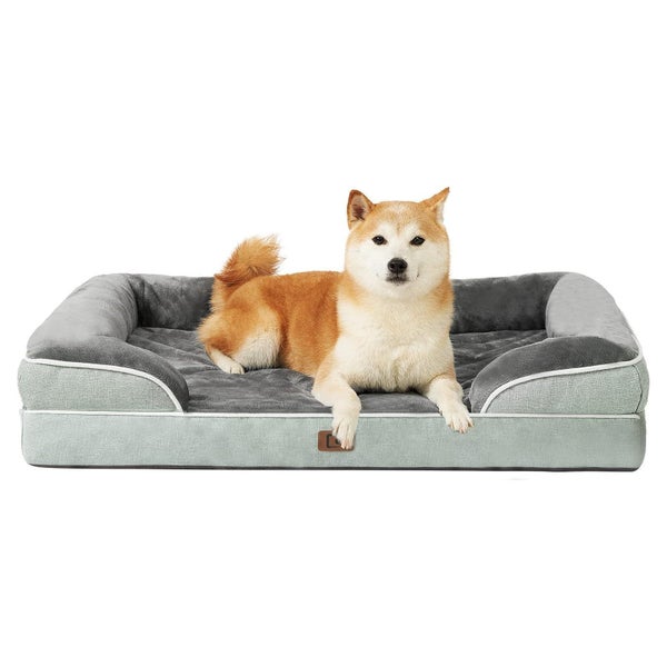 Hundebett Memoryfoam L 91 x B 68 x H 17 cm Gräuliches G 1 St