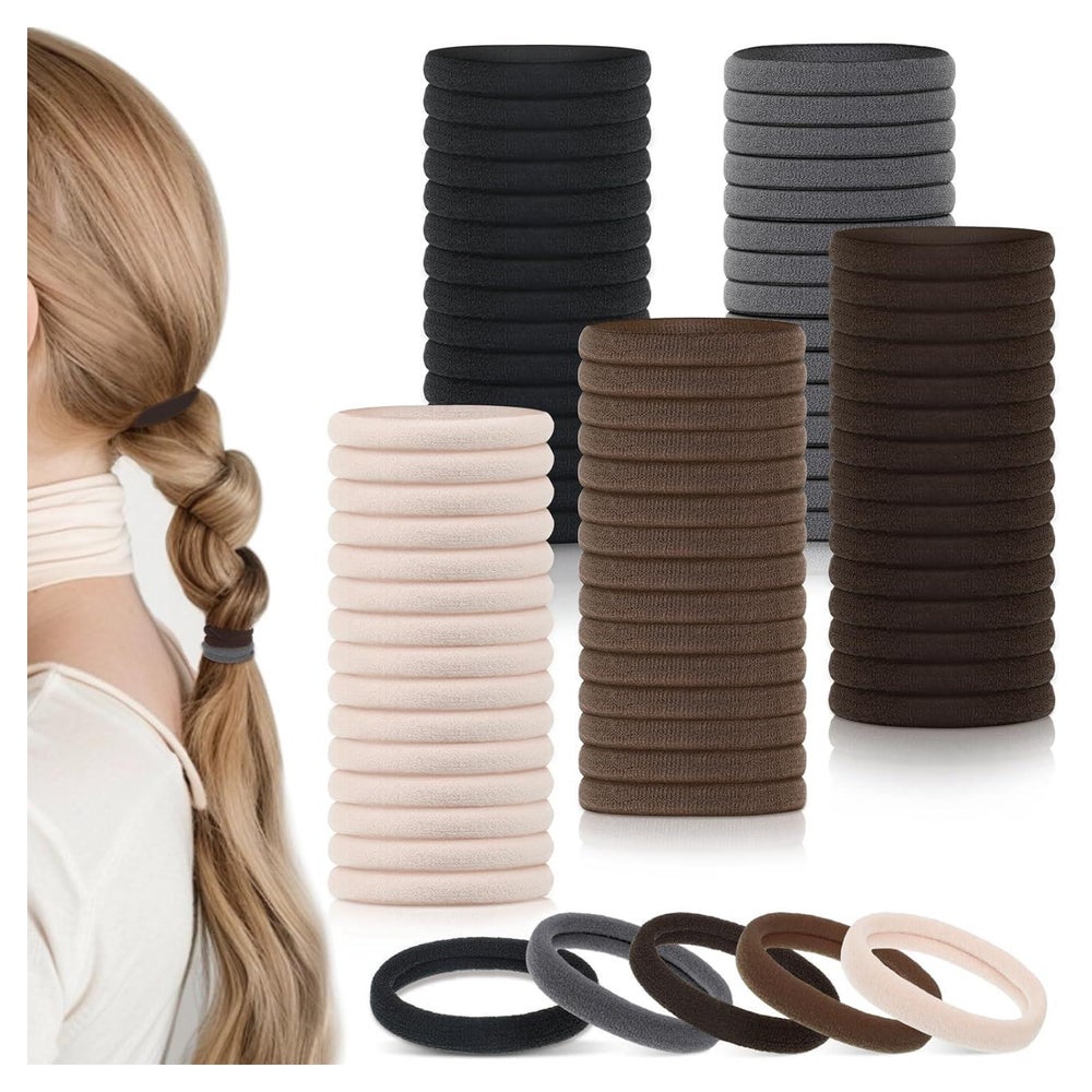 Haargummis nahtlose elastisch 100 stück (1er Pack) Neutrale 1 St