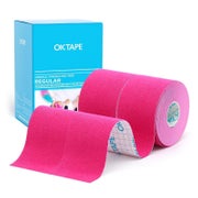 OK TAPE Basic Kinesiologie Tape, 2 Rollen Rosa (5cm x 5m) - Sportband für