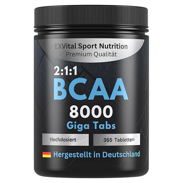 EXVital® BCAA 8000 Giga, Tabletten Amino Komplex 401 g