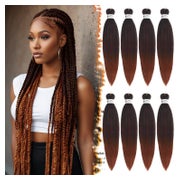 Extensions 8 Packs Braids Twist T1B 350# Schwarz Ombre Kupfe 1 St
