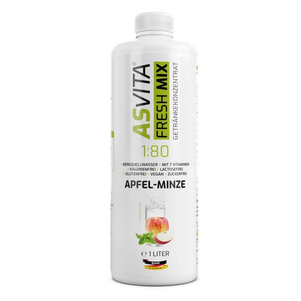 ASVita Fresh Mix Mineralgetränk 1/80 - Apfel - Minze 1 l