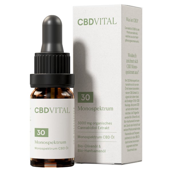 CBD VITAL CBD Öl Monospektrum 30% | 3000mg CBD pro 10ml 10 ml