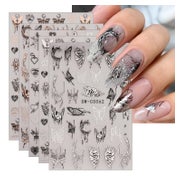 Nagelsticker Schmetterling Mond 9 Blatt selbstklebend Nageld 1 St