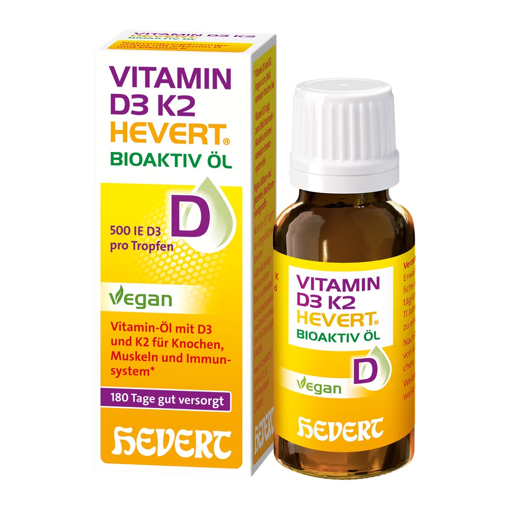 Vitamin D3 K2 Hevert Bioaktiv Öl 20 ml