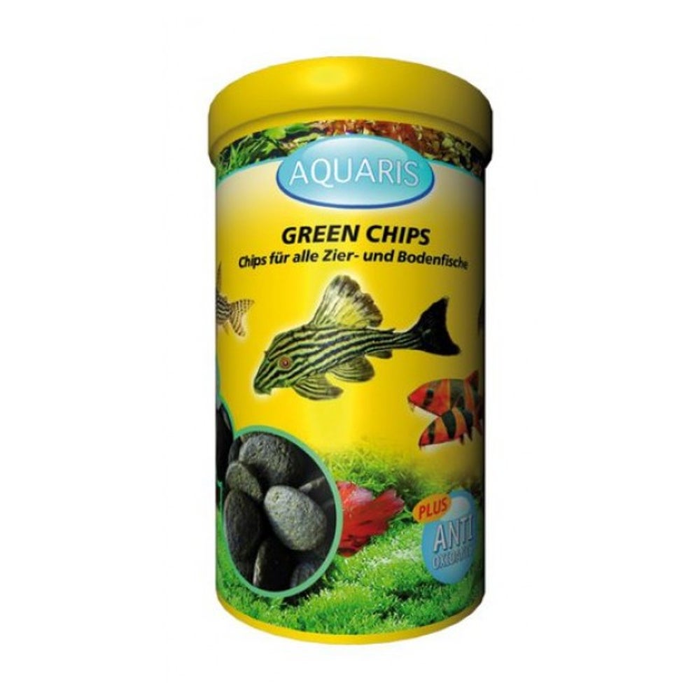 AQUARIS Aquarium Fischfutter für Welse Green Chips 125 g 125 g