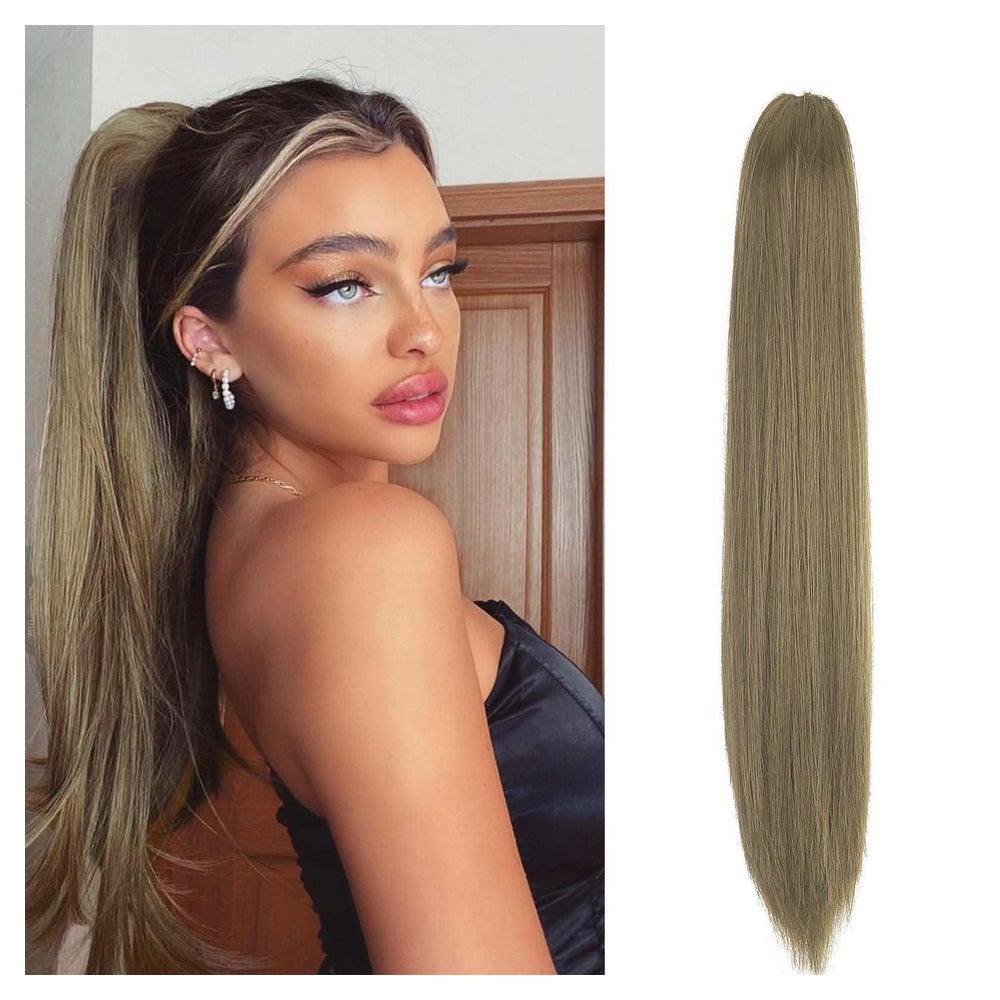 Haarteil Ponytail Pferdeschwanz Clawclip 55 cm 130g Aschblon 1 St