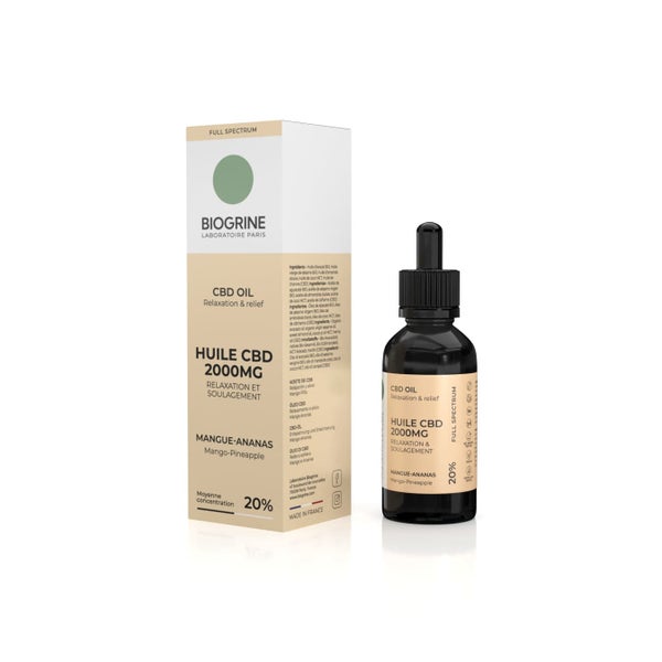 BIOGRINE CBD-ÖL 20 % PREMIUM Mango-Ananas 10 ml