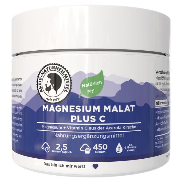 Aktiv Naturheilmittel Magnesium Malat Plus C 450 g