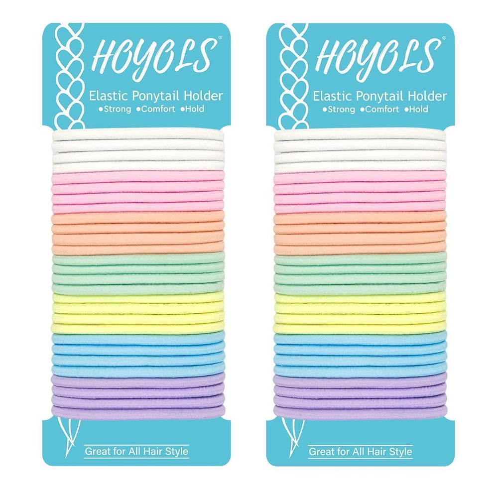 HOYOLS Haargummi Elastik 56 Stück 4mm 8 Farben Mädchen Fraue 1 St