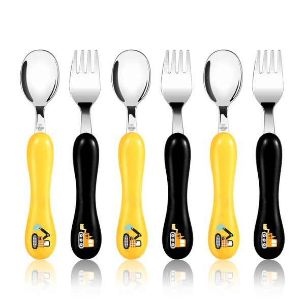 Kinderbesteck Set 6teilig Edelstahl Löffel Gabel 1 St
