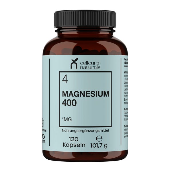 Cellcura Naturals Magnesium 400 Vegan Kapseln 120 St