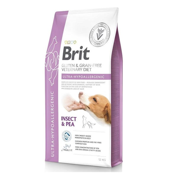 BRIT Veterinary Diets Dog Ultra-Hypoallergenic hypoallergenes Hundefutter 12 kg