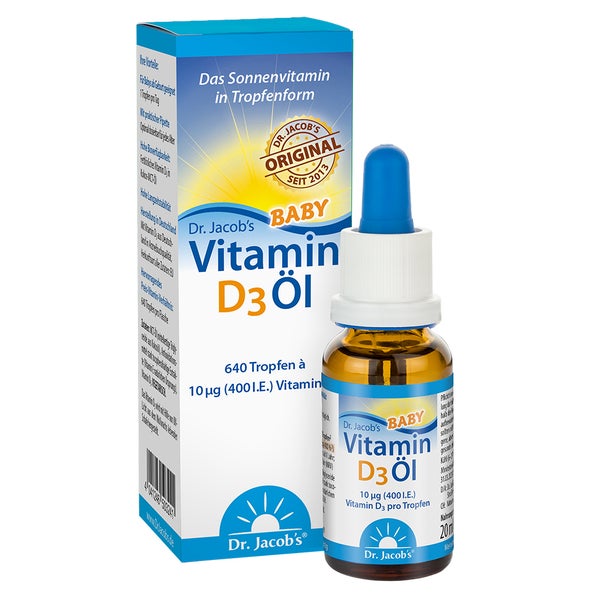 Dr. Jacob’s Vitamin D3 Öl Baby 20 ml