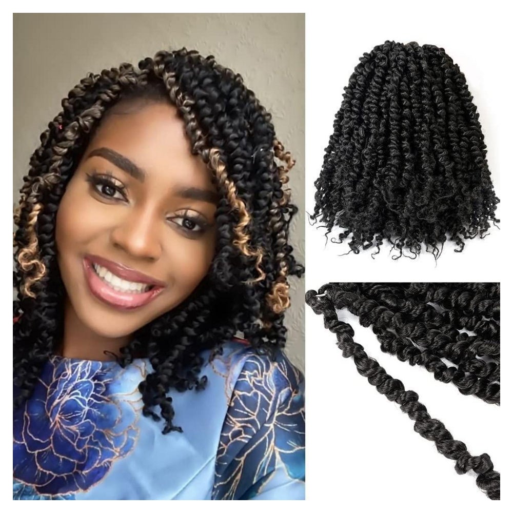 Haarverlängerung Passion Twist Crochet 25.4cm-10 Zoll (8er p 1 St