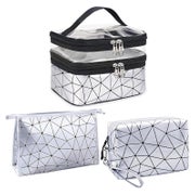 Kosmetiktasche Damen 3er Set Transparent Schminktasche Sillb 1 St