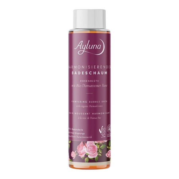 Ayluna Rosenblüte Badeschaum – Harmonisierend, Bio-Rose 400 ml