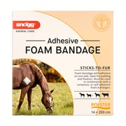 Snögg Animal Care Foam Bandage, 14 x 200 cm - elastischer Schaumverband für Tiere 1 St