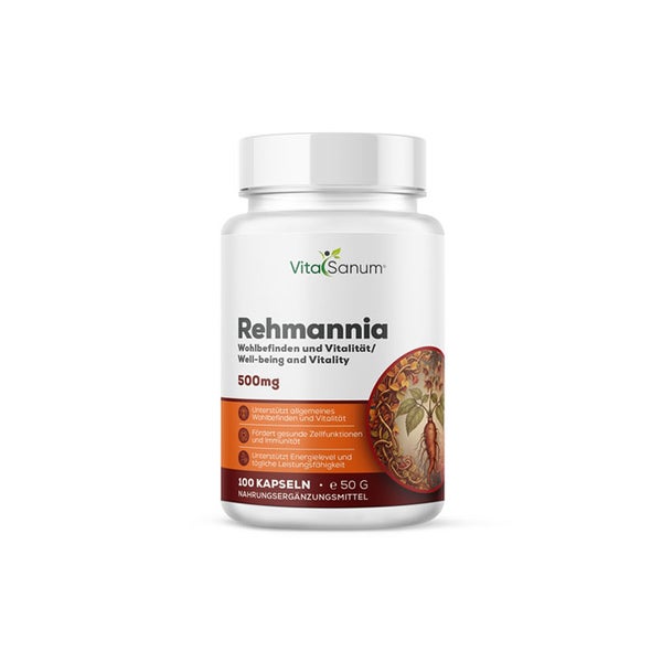 VitaSanum®- Rehmannia (Rehmannia glutinosa) 500 mg 100 Kapse  St