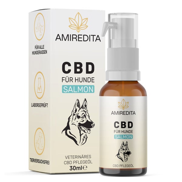 Amiredita CBD Öl Hunde 1500 mg - Lachsaroma 30 ml