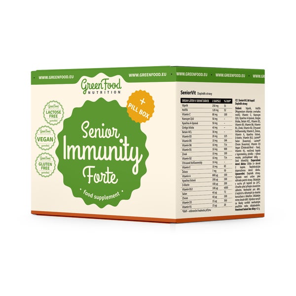 GreenFood Nutrition Senior Immunity Forte + Pillbox 1 St