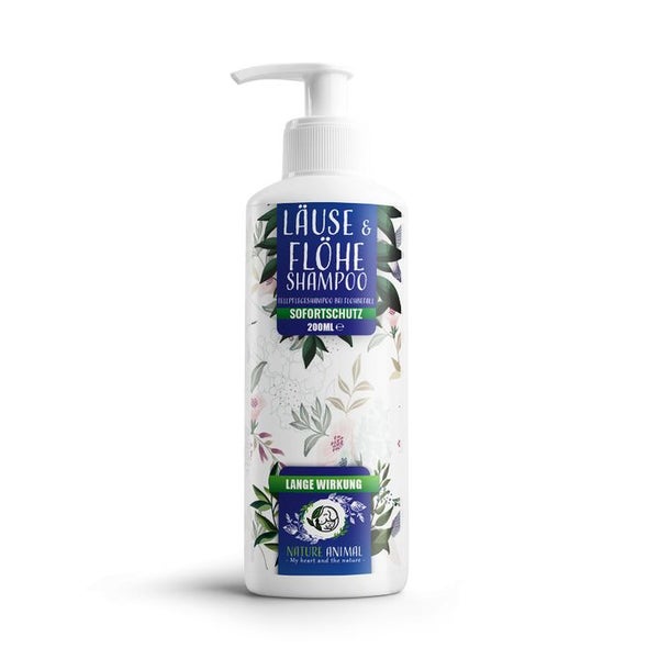 Nature Animal® Läuse & Flöhe Shampoo für Hund und Katze 200 ml
