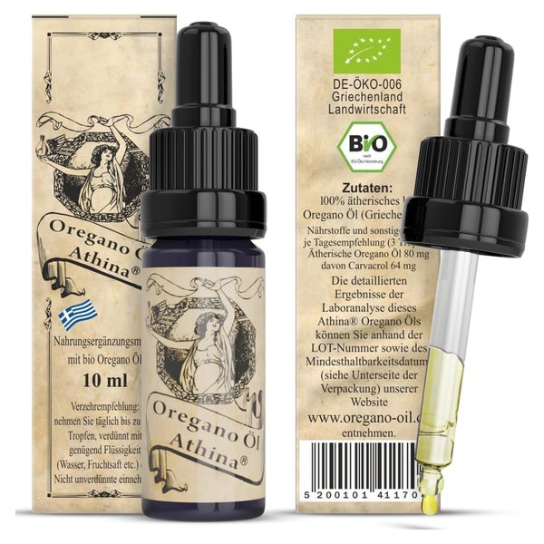 Athina Oregano Öl Bio Origanum Vulgare äth.Öl 10 ml
