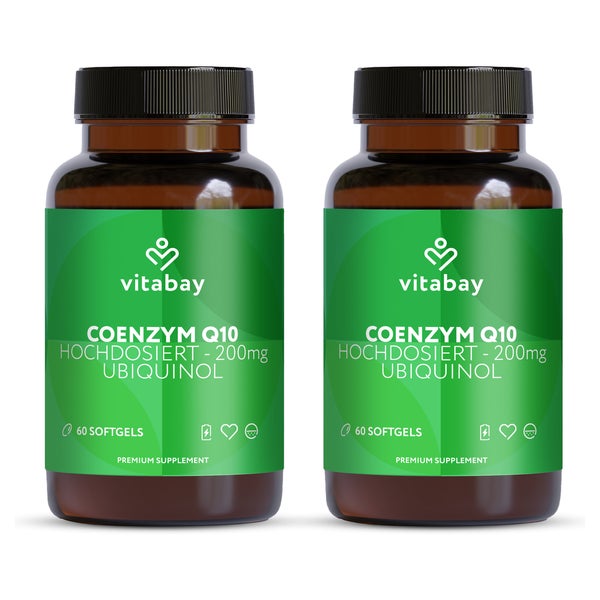 Vitabay Coenzym Q10 Ubiquinol 200 mg Bioaktiv - Hochdosiert 120 St