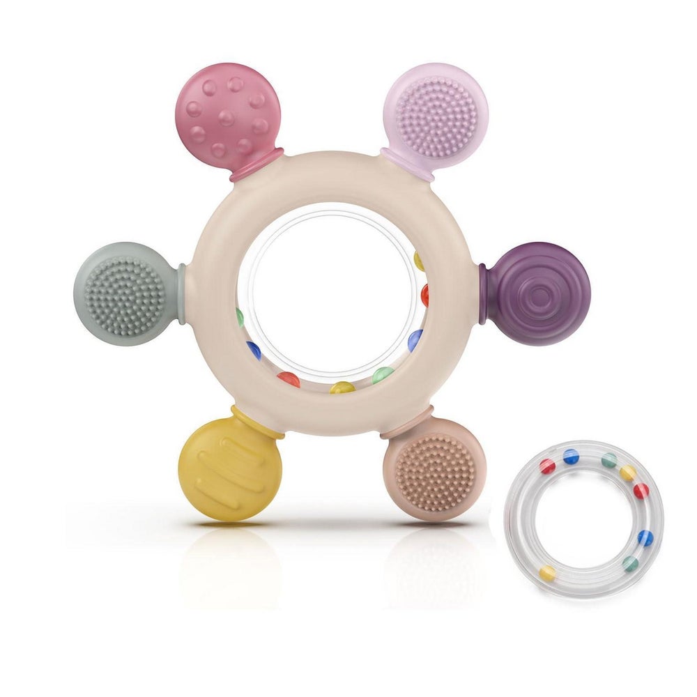 Beißring Baby Silikon BPA frei Zahnungshilfe 1 St