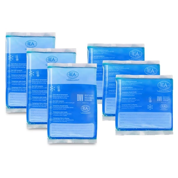 IEA Medical Kalt Warm Kompresse 6er Mischset 12x20 & 13x14 6 St