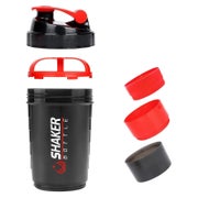 Protein Shaker 500ml Eiweiß Shake Flasche für Gym Rot 1 St