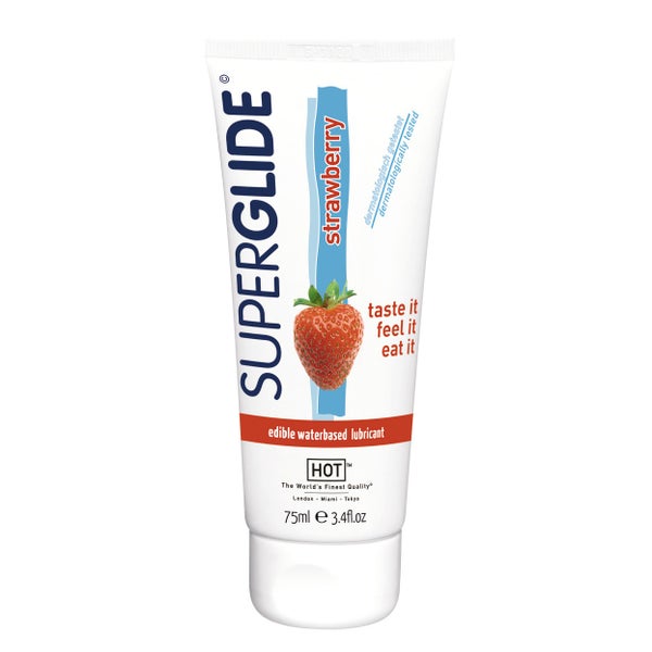 Hot - Hot Superglide Waterbased Strawberry 75 ml
